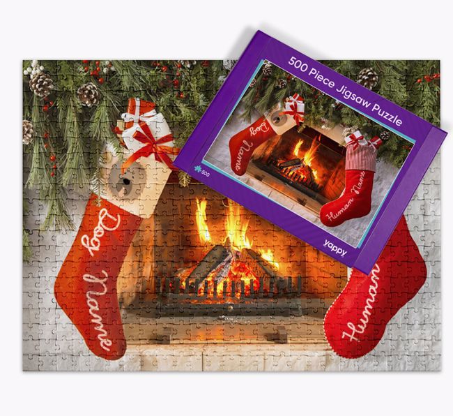 Me & My Dog Fireplace: Personalised {breedFullName} Jigsaw